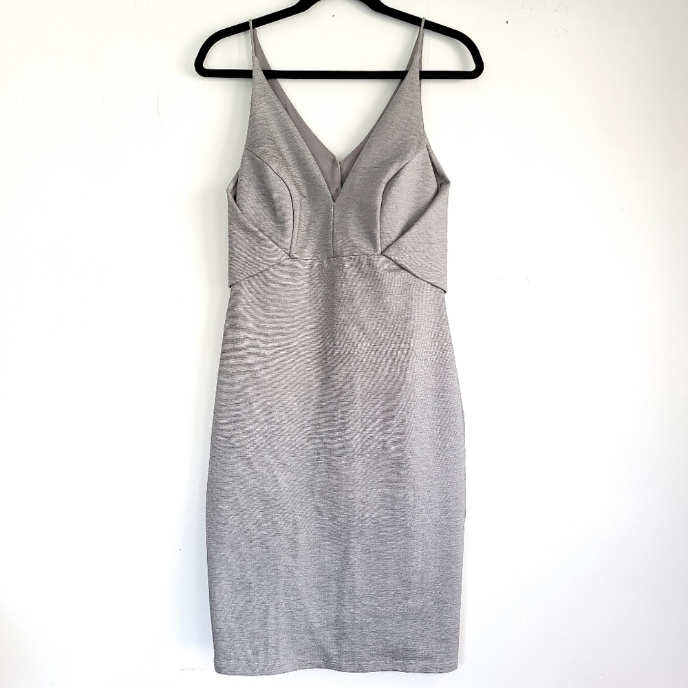 Mystic Los Angeles bodycon dress gray, M